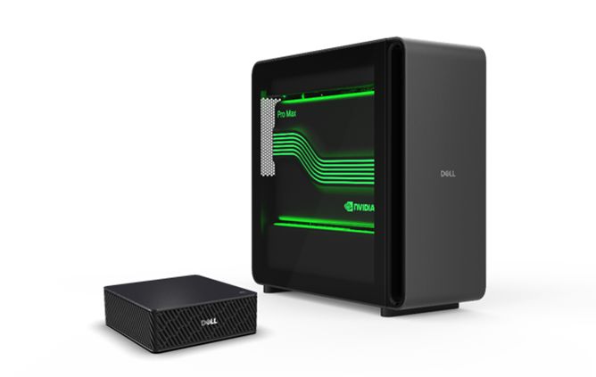 Dell Pro Max with GB10,NVIDIA GB10 Grace CPU(10 Cortex-X925 + 10 Cortex-A725 cores),128GB LPDDR5X,4TB 2242 M.2 SSD,NVIDIA GB10 Blackwell GPU,Wi-Fi 7 & Bluetooth 5,NVIDIA DGX OS 7,280W,2Yr NBD_4