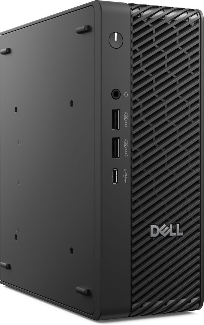 Dell Pro Max Micro FCM2250, 280W A/C Adapter, EPEAT5, 7.4MM Barrel, TCO10, ENERGY STAR Qualified, EPEAT Gold with Climate+, Intel Core Ultra 7 265 (30 MB cache, 20 cores, 20 threads, 1.8 GHz to 5.3 GHz, 65W), NVIDIA(R) RTX(TM) A400, 4 GB GDDR6, 4 mDP to DP adapters, 16GB: 1 x 16 GB, DDR5, 5600 MT/s_1