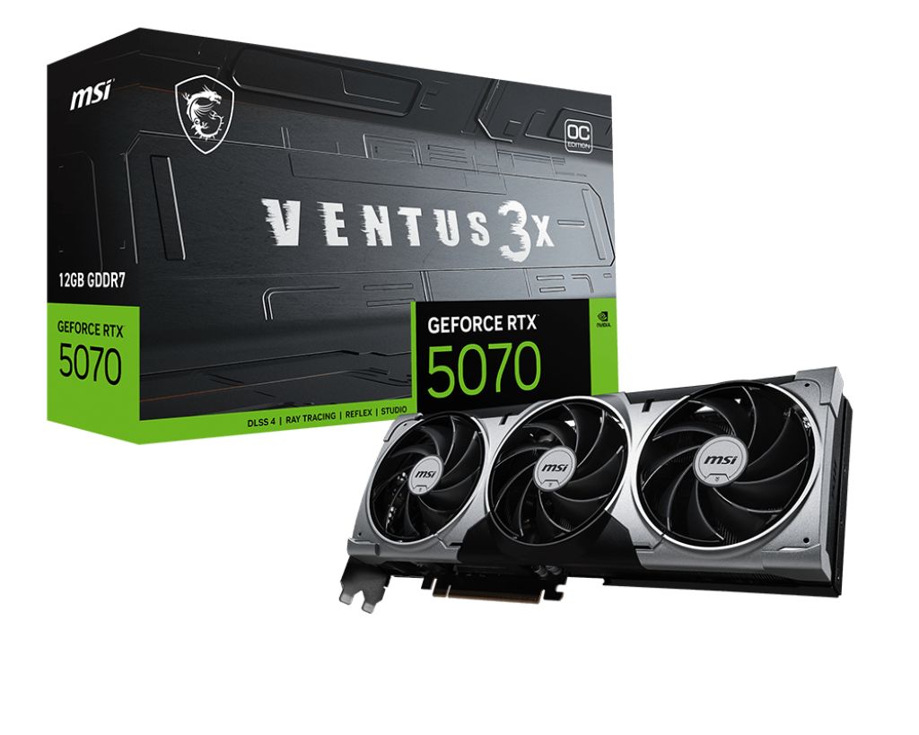 GeForce RTX 5070 12G VENTUS 3X OC, 12GB, GDDR7, 192-bit, Negru_6