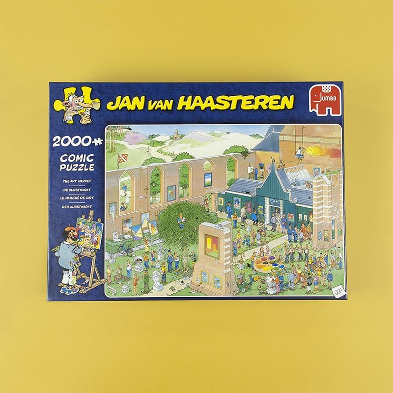 Jumbo Jan van Haasteren Der Kunstmarkt 2000 Teile Puzzle (20023)_2