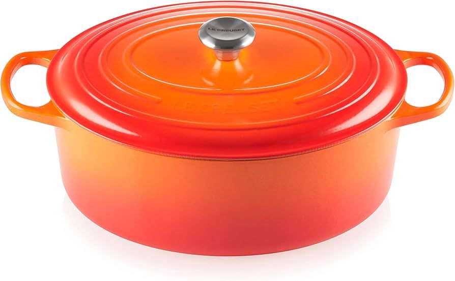 Le Creuset Signature Roaster oval 35cm oven red (21178350902430)_1