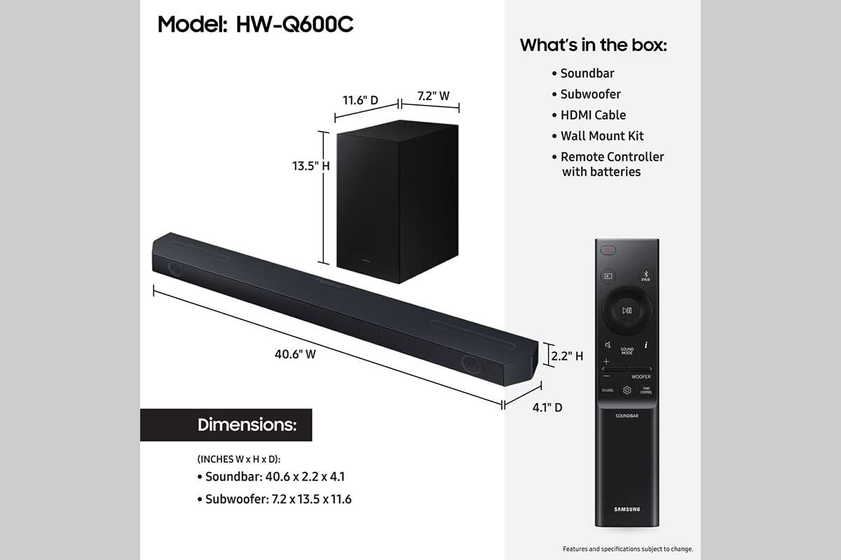 Samsung Soundbar HW-Q600C EN HWQ600C EN (HW-Q600C/EN)_3