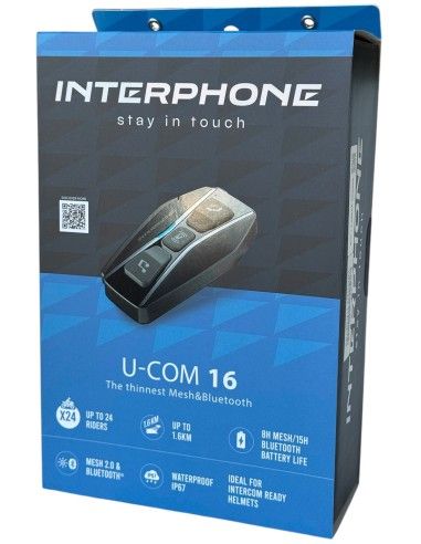 Interphone U-COM 16 Motorbike intercom 1600 m Black_2