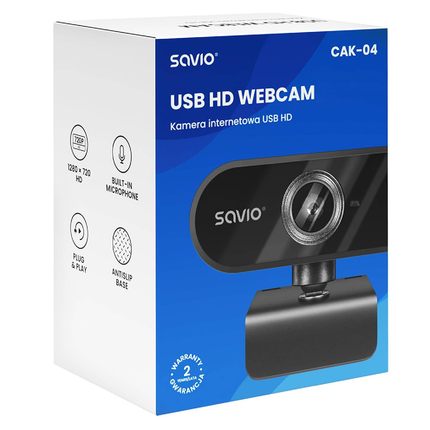 Savio CAK-04 webcam 720 MP 1280 x 720 pixels USB Black_3