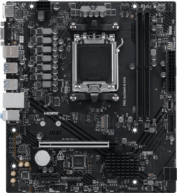 MSI PRO A620AM-B EVO motherboard AMD A620A Socket AM5 ATX_2