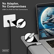 Cablul adaptor USB-C la RJ45 Cat. 6A S/FTP, 1 Gbit/s, USB 3.2 Gen1, LSZH, 15 m_3