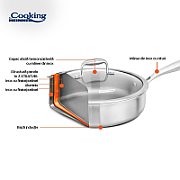 TIGAIE ADANCA INOX+CAPAC STICLA 28X7.5CM, ATOMIC3, COOKING BY HEINNER_1