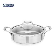 CRATITA INOX+CAPAC STICLA 26X7CM, 3.5L, ATOMIC3, COOKING BY HEINNER_2