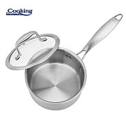 CASEROLA INOX+CAPAC STICLA 16x8.5CM,1.6L, ATOMIC3, COOKING BY HEINNER_1