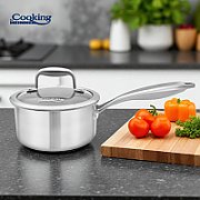 CASEROLA INOX+CAPAC STICLA 16x8.5CM,1.6L, ATOMIC3, COOKING BY HEINNER_2