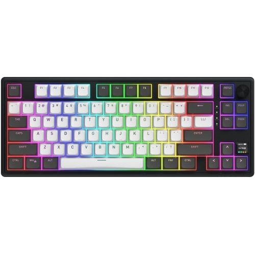 HATOR Skyfall Pro Wireless 80. Keyboard form factor: 80%. Keyboard style: Straight. Connectivity technology: Wired & Wireless, Device interface: USB + RF Wireless + Bluetooth, Keyboard key switch: Mechanical, Keyboard layout: QWERTY. Backlight type: RGB LED. Recommended usage: Gaming. Product_1