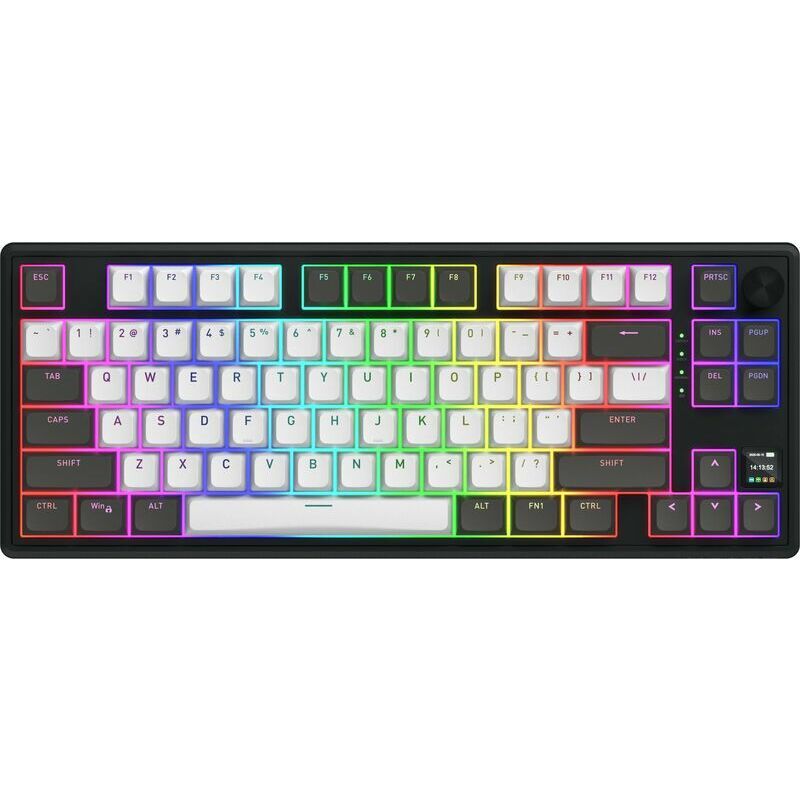 HATOR Skyfall Pro Wireless 80. Keyboard form factor: 80%. Keyboard style: Straight. Connectivity technology: Wired & Wireless, Device interface: USB + RF Wireless + Bluetooth, Keyboard key switch: Mechanical, Keyboard layout: QWERTY. Backlight type: RGB LED. Recommended usage: Gaming. Product_2