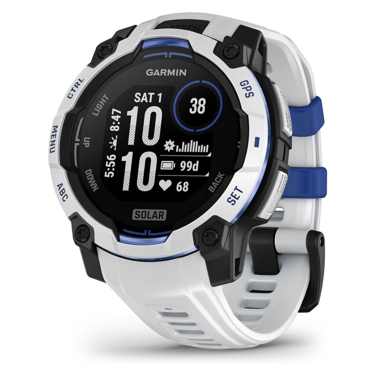 Garmin Instinct 2.29 cm (0.9 ) MIP 45 mm Digital 176 x 176 pixels Touchscreen Black  White GPS (satellite)_1