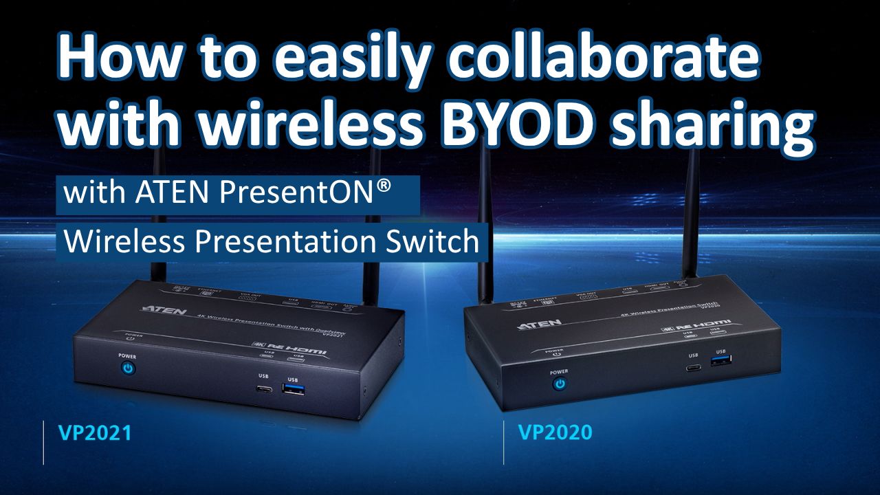 ATEN VP2021 sistem de prezentare wireless HDMI + VGA (D-Sub) Spaţiul de lucru_4