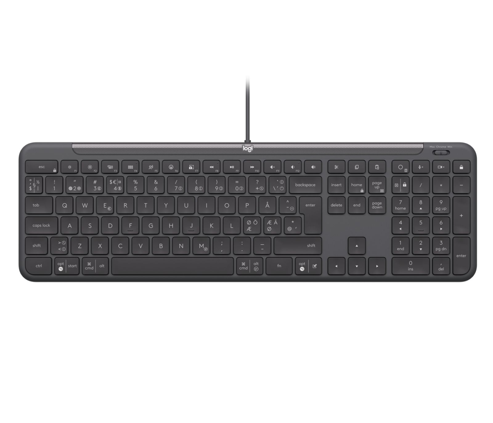 Logitech Tastatură Cablată K620 pentru Afaceri - Grafit - FRA_2