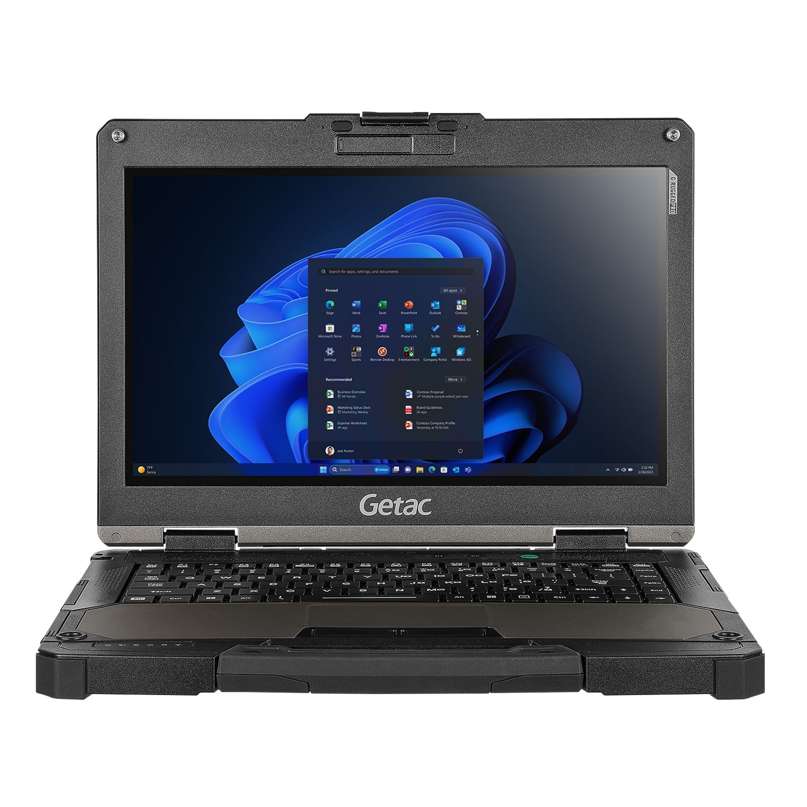 Getac B360G3, 33.8cm (13,3''), Full HD, QWERTZ (DE), Chip, USB, RS232, BT, Ethernet, Wi-Fi 7, SSD, Win. 11 Pro_1