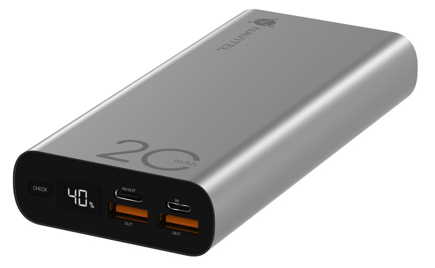 Portable Power Bank Navitel PWR20 AL Black 20000 mAh_2