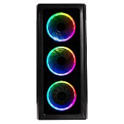 Sistem Desktop PC Gaming Spacer Conqueror, Ryzen 5 9600X, 32 GB DDR5, 2 TB SSD, Radeon RX 9060 XT Challenger 8GB OC, No OS, negru, 