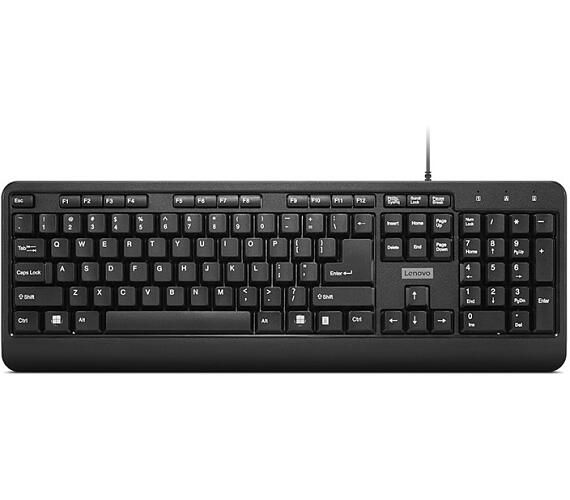 Tastatura Lenovo 160 Wired,  Interfata tastatura: USB, Numar taste: 104, Lungime cablu: 1.5m, Culoare: Negru, Tehnoligie: Cu fir, Dimensiuni (mm): 447 x 25 x 152, Greutate: 524g, Garantie: 1 an_1
