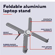 Stand laptop Trust Macy Foldable, ajustabil pe inaltime: 7 trepte, , dimensiune maxima laptop 17