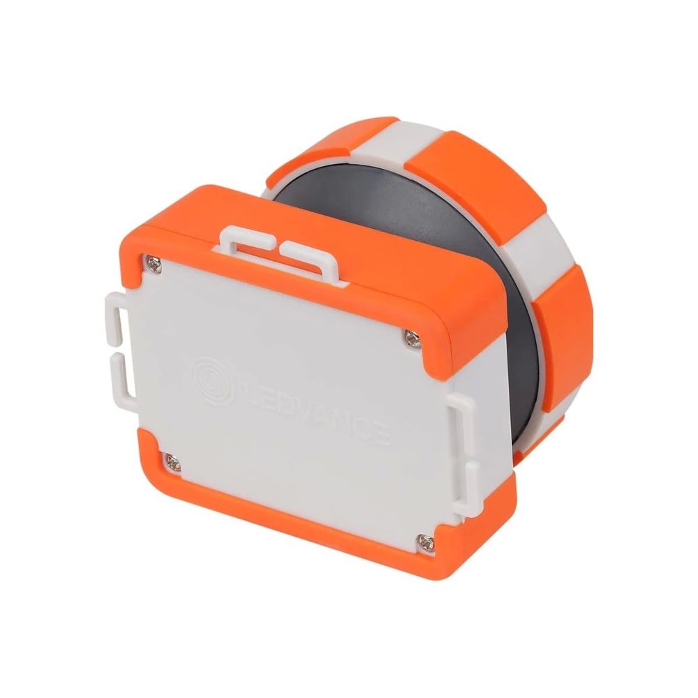 Lanterna LED camping + frontala Ledvance, 1.5W SMD, 100 lm, lumina rece (6500K), 3 moduri de iluminare (100%-400 lm, 30%-120 lm siflash), acumulator Li-Ion 1200 mAh, curea, IP20, Portocaliu/Gri_3