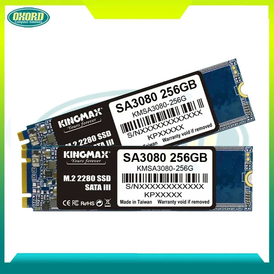 SSD KINGMAX, SA3080, 256 GB, M.2 2280, S-ATA 3, 3D TLC Nand, R/W: 540/450 MB/s, 