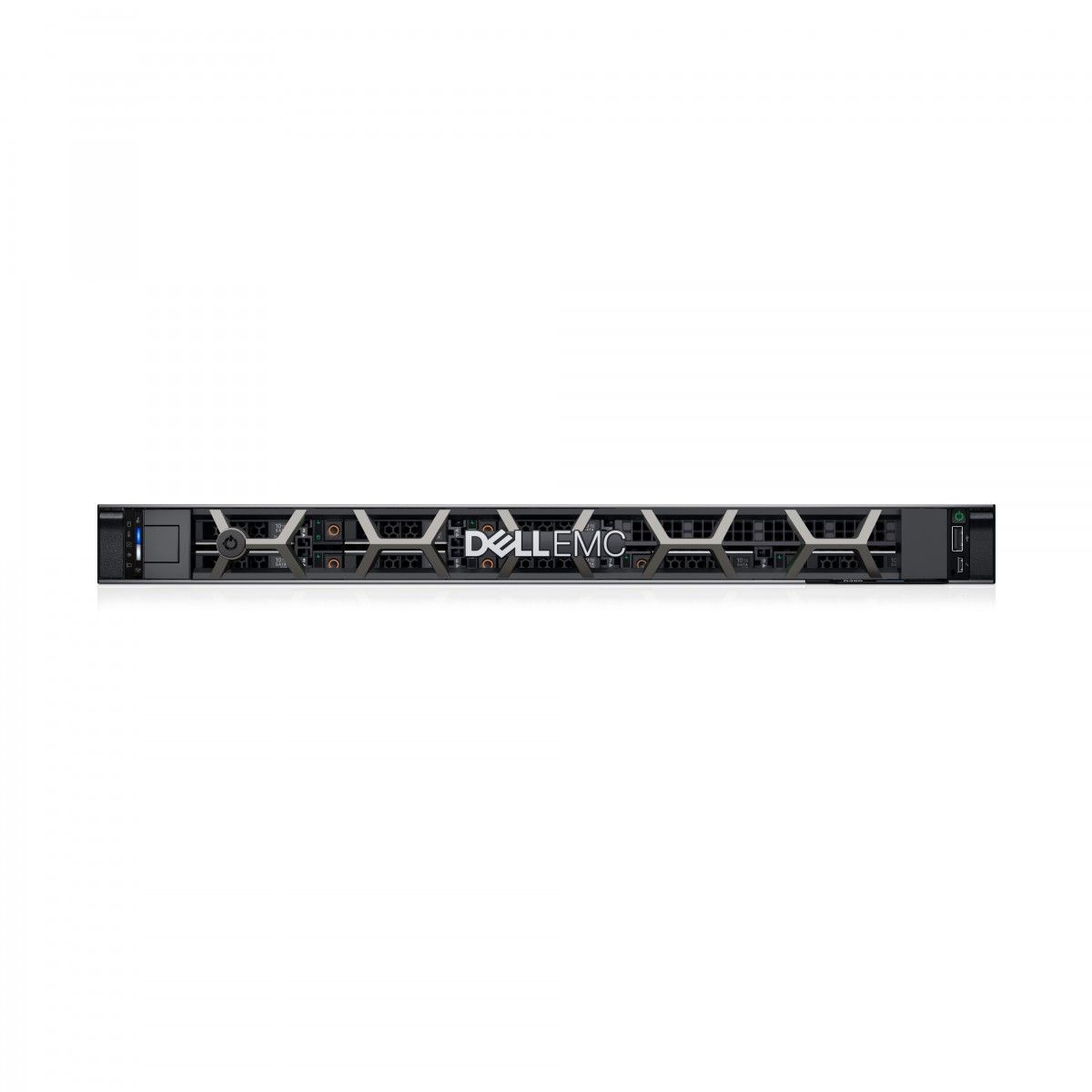PowerEdge R450 Rack Server Intel Xeon Silver 4309Y 2.8G, 8C/16T, 10.4GT/s, 12M Cache, Turbo, HT (105W) DDR4-2666, 16GB RDIMM, 3200MT/s, Dual Rank, 480GB SSD SATA Read Intensive 6Gbps 512e 2.5in Hot-plug AG Drive,3.5in HYB CARR, 4x3.5 (SAS/SATA), Motherboard with Broadcom 5720 Dual Port 1Gb On-Board_1