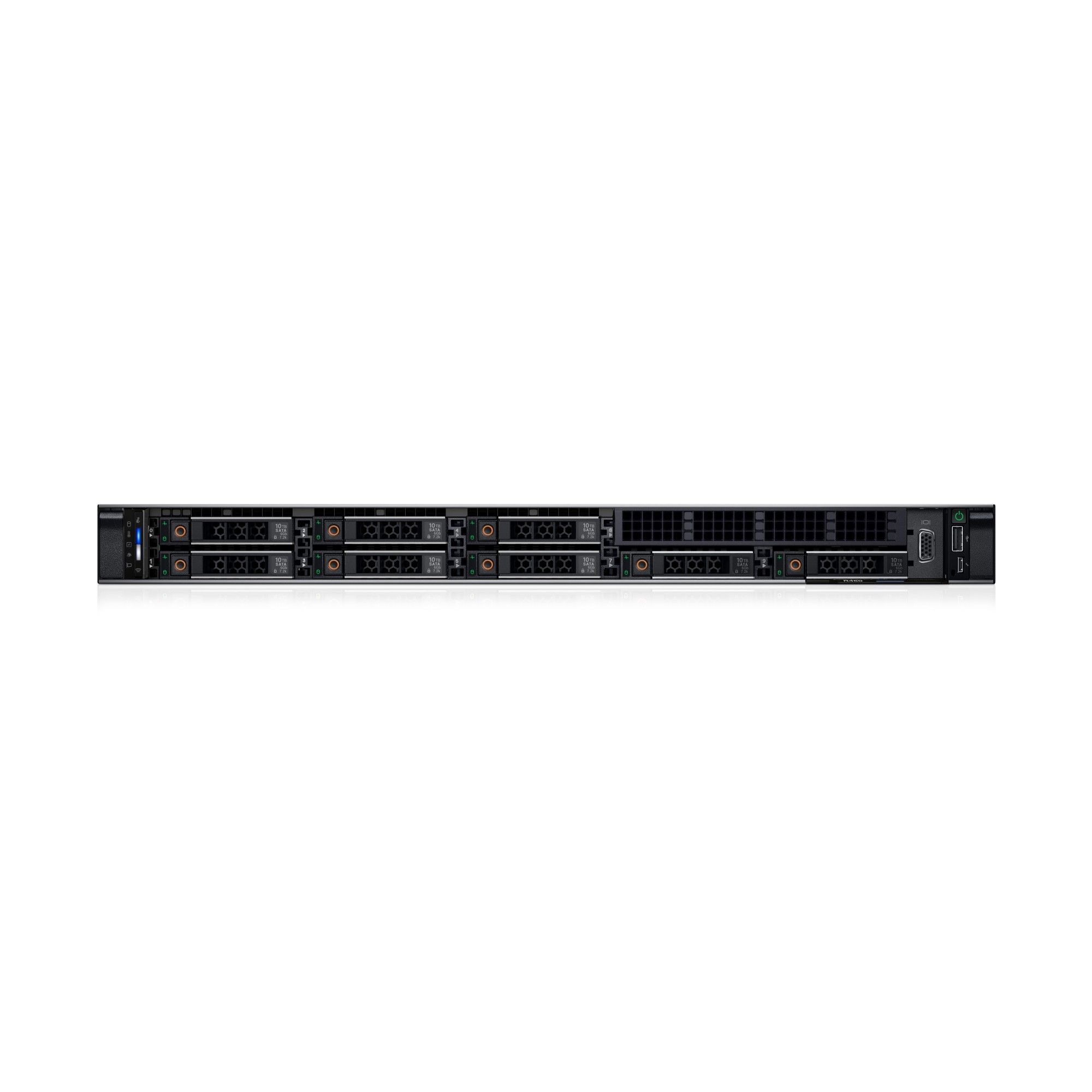 PowerEdge R450 Rack Server Intel Xeon Silver 4309Y 2.8G, 8C/16T, 10.4GT/s, 12M Cache, Turbo, HT (105W) DDR4-2666, 16GB RDIMM, 3200MT/s, Dual Rank, 480GB SSD SATA Read Intensive 6Gbps 512e 2.5in Hot-plug AG Drive,3.5in HYB CARR, 4x3.5 (SAS/SATA), Motherboard with Broadcom 5720 Dual Port 1Gb On-Board_2