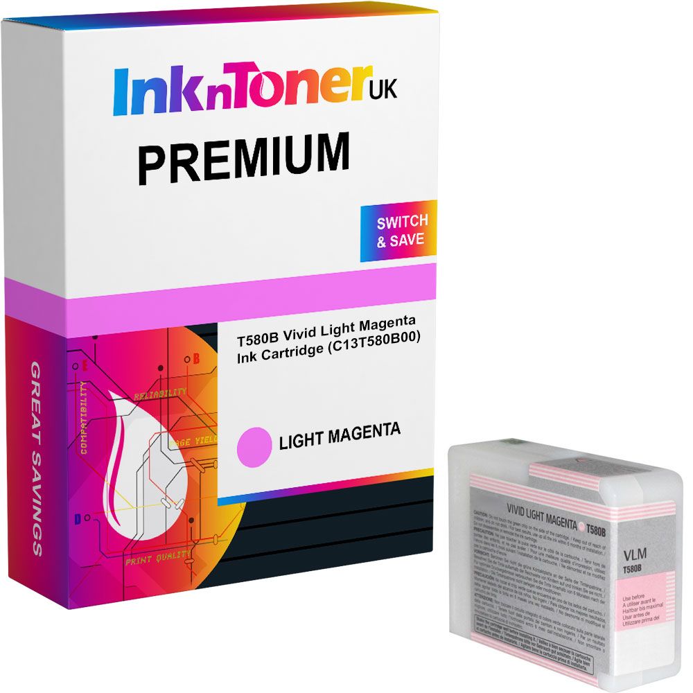 Epson T580B00 cartușe cu cerneală 1 buc. Original Magenta deschis viu_2