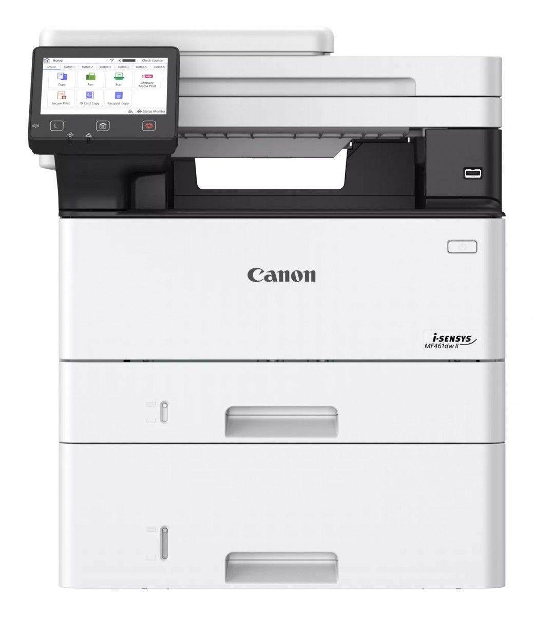 Canon i-SENSYS MF461dw II MONO LASER MFP, Format: A4, Functii: Imprimare, copiere şi scanare, Viteza printare: 36ppm, Rezolutie: 1200 x 1200 dpi, FPO. 5 sec., Limbaje printare: UFRII, PCL 5e1, PCL6, Adobe® PostScript2, Copiere: o fata - 36ppm, duplex-30.2 Ipm, Rezolutie copiere: 600 x 600 dpi, Copii_1