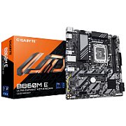GIGABYTE B860M E. Processor manufacturer: Intel, Processor socket: LGA 1851 (Socket V1), Compatible processor series: Intel Core Ultra (Series 2). Supported memory types: DDR5-SDRAM, Maximum internal memory: 128 GB, Memory slots type: DIMM. Supported storage drive interfaces: M.2, PCI Express 4.0_2