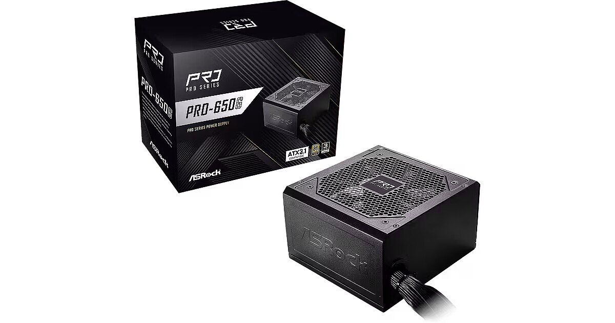Zasilacz ASRock PRO-650G 650W 80 PLUS Gold_2