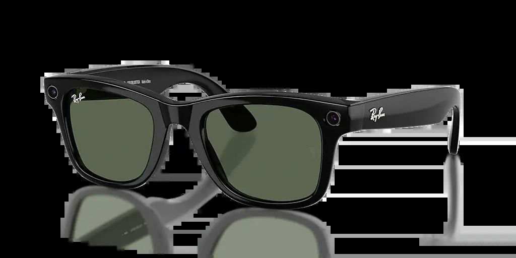ORW4012 META WAYFARER High Bridge Fit - Shiny Black - G-15 Green_1