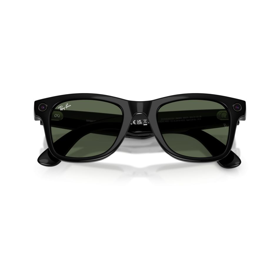 ORW4012 META WAYFARER High Bridge Fit - Shiny Black - G-15 Green_3