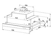 Telescopic hood MAAN Corona Bis 60 635 m3/h  Black_4