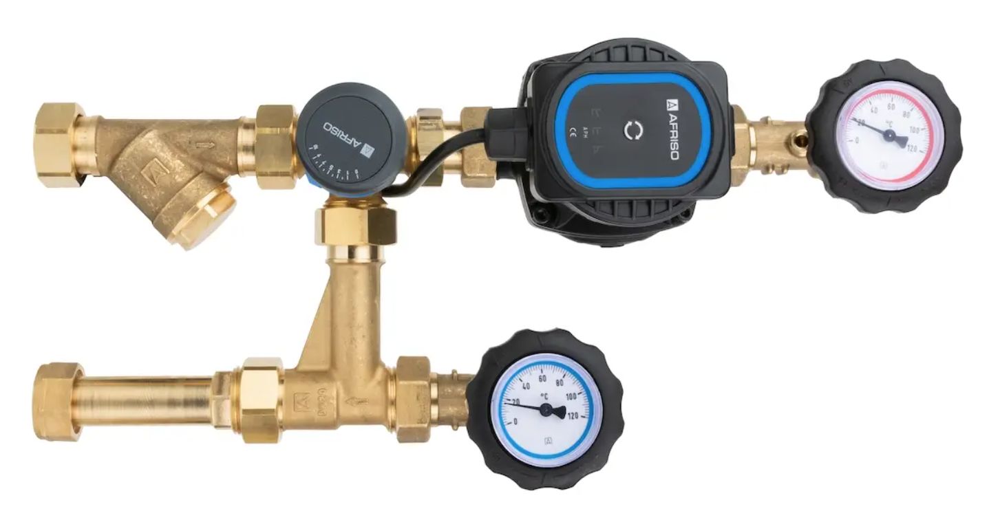 AFRISO 9099620 Grupă de pompe BPS 996 AP cu supapă de amestecare rotativă ARV 362 ProClick pompă APH 160_1