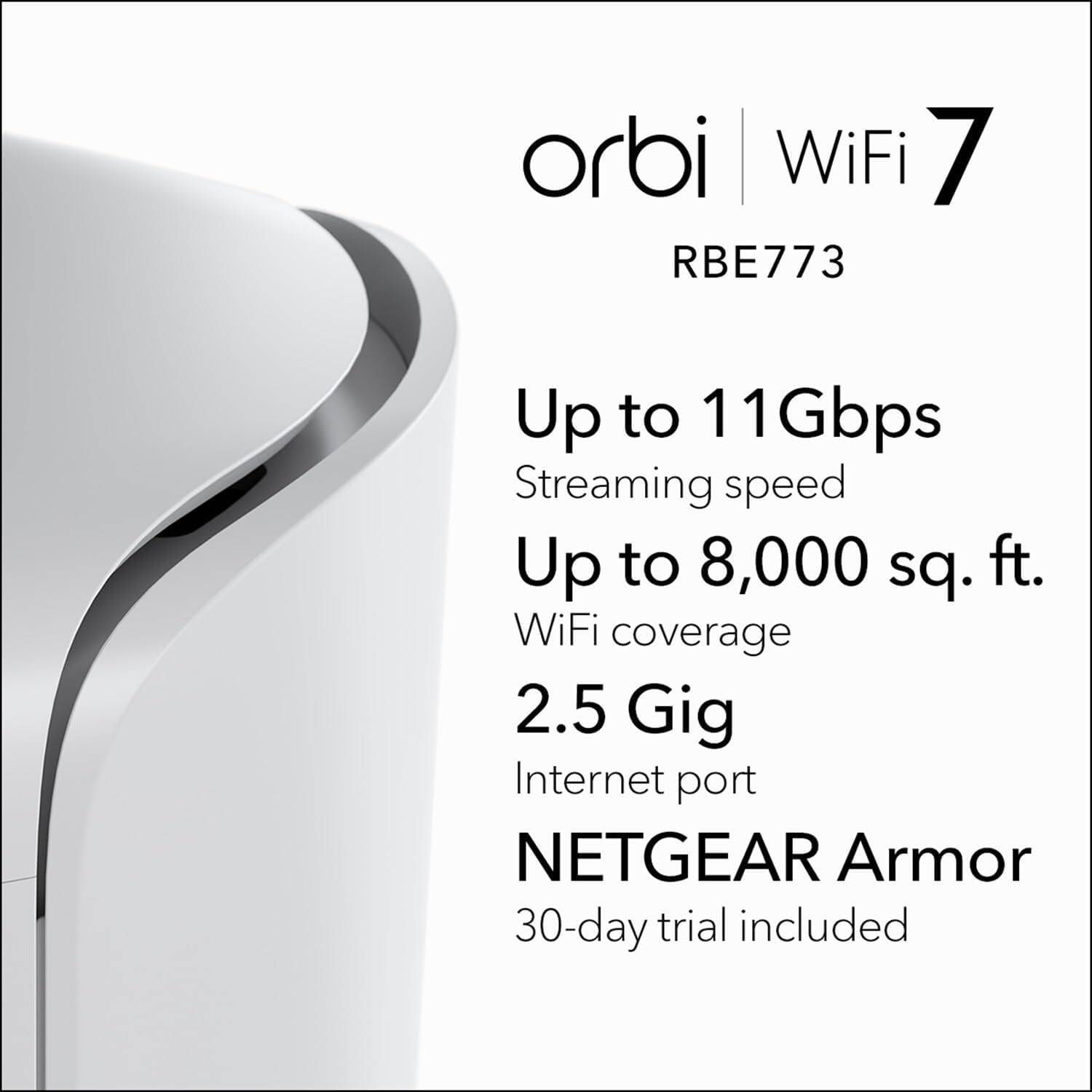 NETGEAR Orbi 770 Tri-band (2.4 GHz / 5 GHz / 6 GHz) Wi-Fi 7 (802.11be) Alb 7 Intern_3