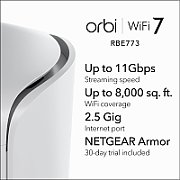 NETGEAR Orbi 770 Tri-band (2.4 GHz / 5 GHz / 6 GHz) Wi-Fi 7 (802.11be) Alb 7 Intern_3