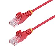 25CM RED SLIM CAT6 CABLE/SNAGLESS RJ45 UTP PATCH CABLE_1