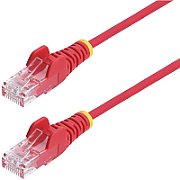 25CM RED SLIM CAT6 CABLE/SNAGLESS RJ45 UTP PATCH CABLE_2