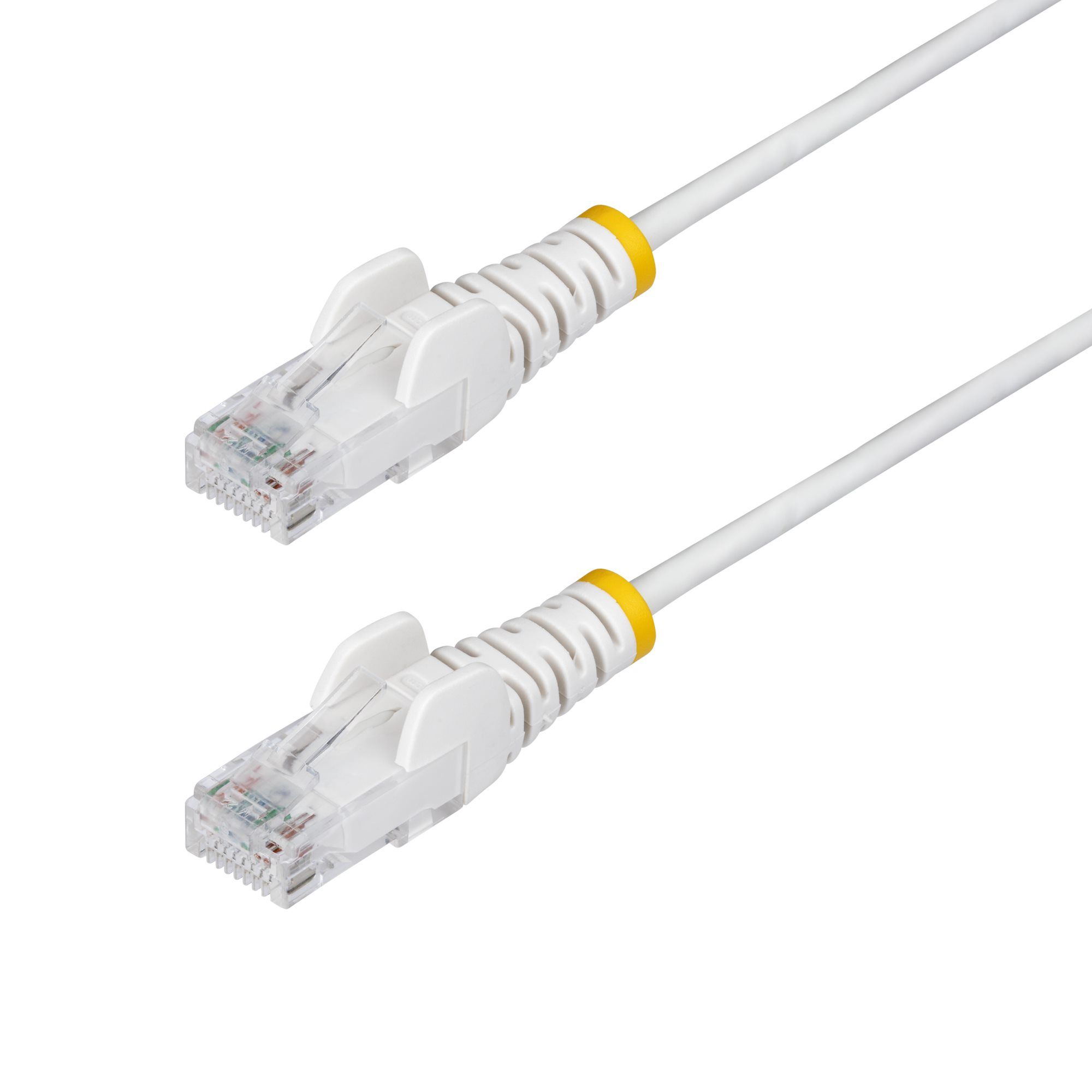 25CM WHITE SLIM CAT6 CABLE/SNAGLESS RJ45 UTP PATCH CABLE_1