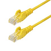 25CM YELLOW SLIM CAT6 CABLE/SLIM SNAGLESS RJ45 UTP PATCH CAB_1