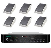 Pachet Sonorizare 60W de perete, Radio FM+USB+Bluetooth, Amplificator DSPPA MP60UB + 6x boxe DSP117_1