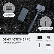 Bundle Camera actiune DJI Osmo Action 5 Pro, 4K12040MP, Rocksteady 3.0, Adventure Combo_4