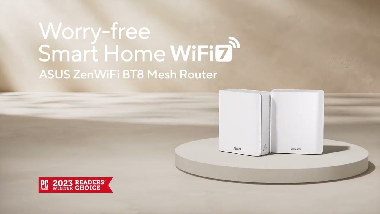 Router Mesh Asus Zen WiFi BT8 Tri-band WiFi 76 GHz WiFi, 14 Gbps,Dual 2.5G Ports, MLO, 4K-QAM_3