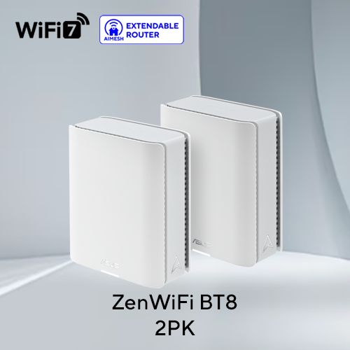 Router Mesh Asus Zen WiFi BT8 Tri-band WiFi 76 GHz WiFi, 14 Gbps,Dual 2.5G Ports, MLO, 4K-QAM_4