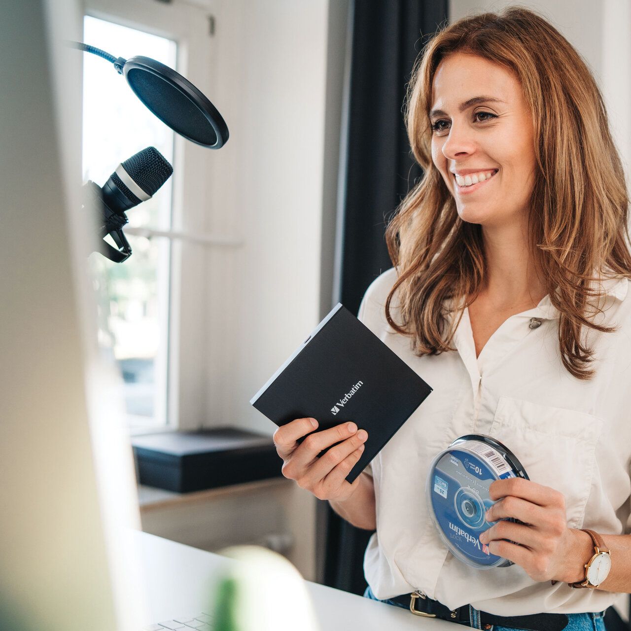 Blu-Ray extern Verbatim Slimline, USB 3.2, GEN 1_3