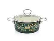 Cratita 2.75l cu capac sticla Golden Times Metalac email/20cm/2.75l_1