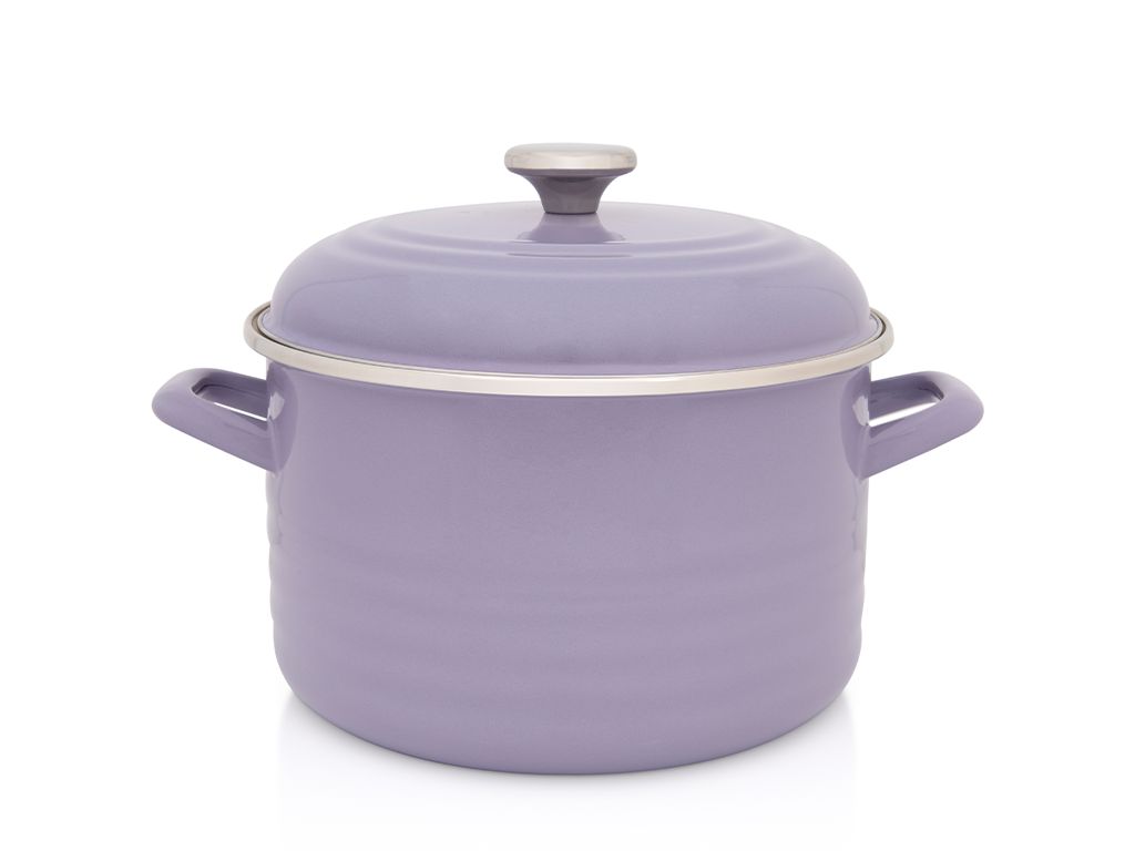 Oala 6.75l cu capac Standard Wave Lila Metalacemail/24cm/6.75l/lila pastel