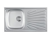 Chiuveta 1D Inox Luna Flex770 x 435 mm/sifon 90 mm, inox_1